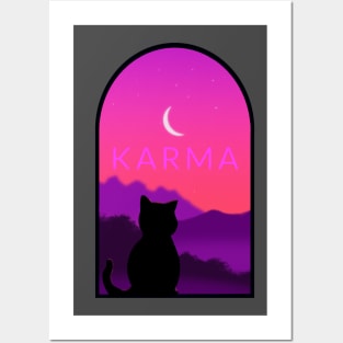 Karma is a Cat Posters and Art